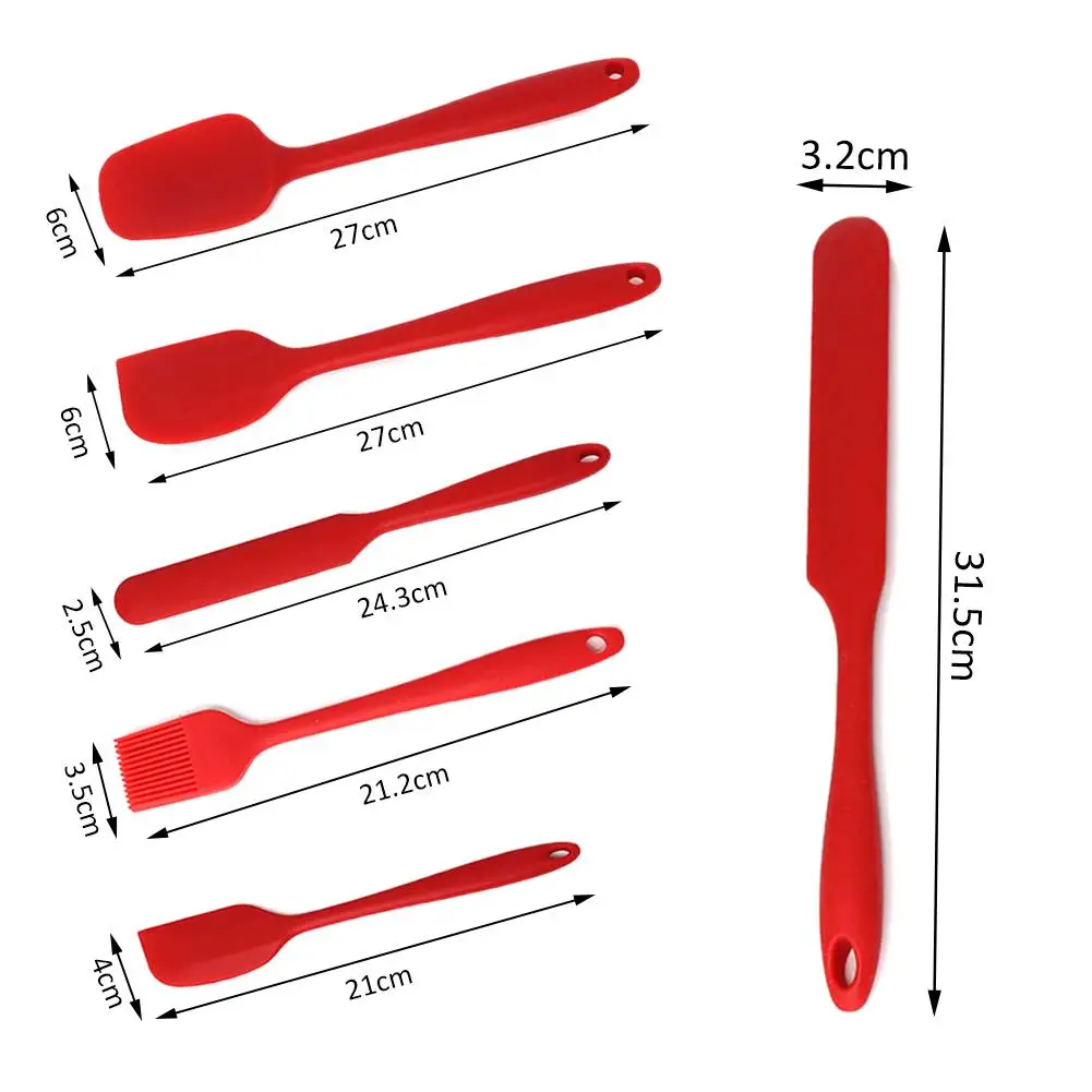Силиконовая лопаточка 7 шт. набор для выпечки крем лопатка для торта барбекю кисточка для выпекания