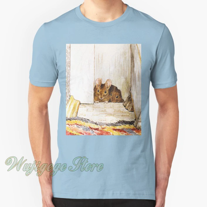 

The Tale of Two Bad Mice Beatrix Potter Tshirt men Short sleeve women t-shirt Casual tops tee Cotton summer T-Shirts