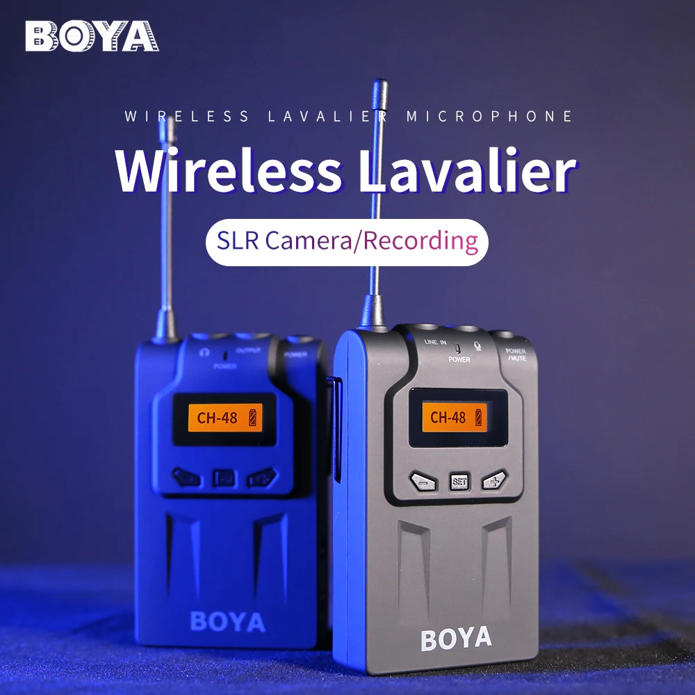 BOYA BY WM6 2 4 ГГц UHF Беспроводной микрофон Системы всенаправленный петличный для DSLR