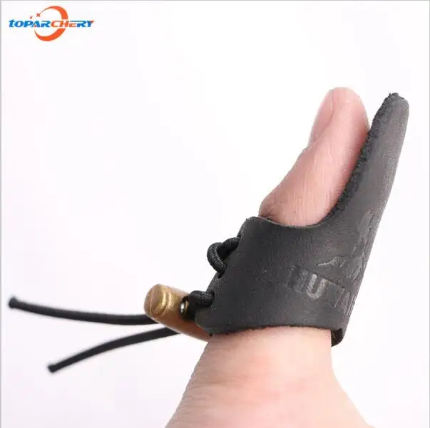 

1 Finger Guard Protector for Traditional Shooters Archery Bow Hunting Shooting Finger Protection Pad Glove Tab Pull Arrow
