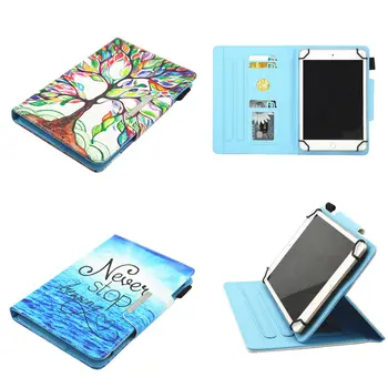 

Printed PU Leather Stand Cute Case 8.0 inch Universal Tablet Cover For Asus MemoPad 8 ME8110C ME581C K01H K011 me581CL 8"inch
