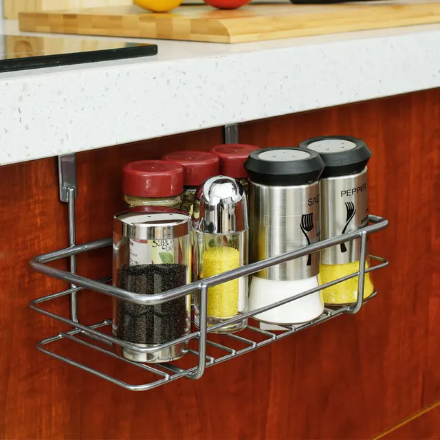 Best Quality Creative Iron Kitchen Storage Rack Cabinet Cupboard Hanging Hook Shelf Cup Dish Hanger Basket Bathroom Organizer Holder 1Pcs