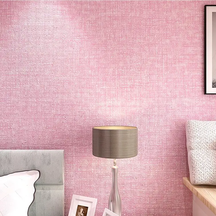 Simple Modern Textured Wallpaper For Walls Decor Cozy Pink Grey Simple Modern Textured Wallpaper For Walls Decor Cozy Pink Grey Solid Color Home Wall Paper Rolls Living Room Bedroom In Wallpapers From