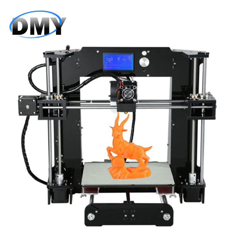  A6 Upgraded Version 3d-printer diy Reprap Prusa i3 3D Printer Kit DIY Aluminium Hotbed &1 Roll ABS Filament & SD Card & LCD 