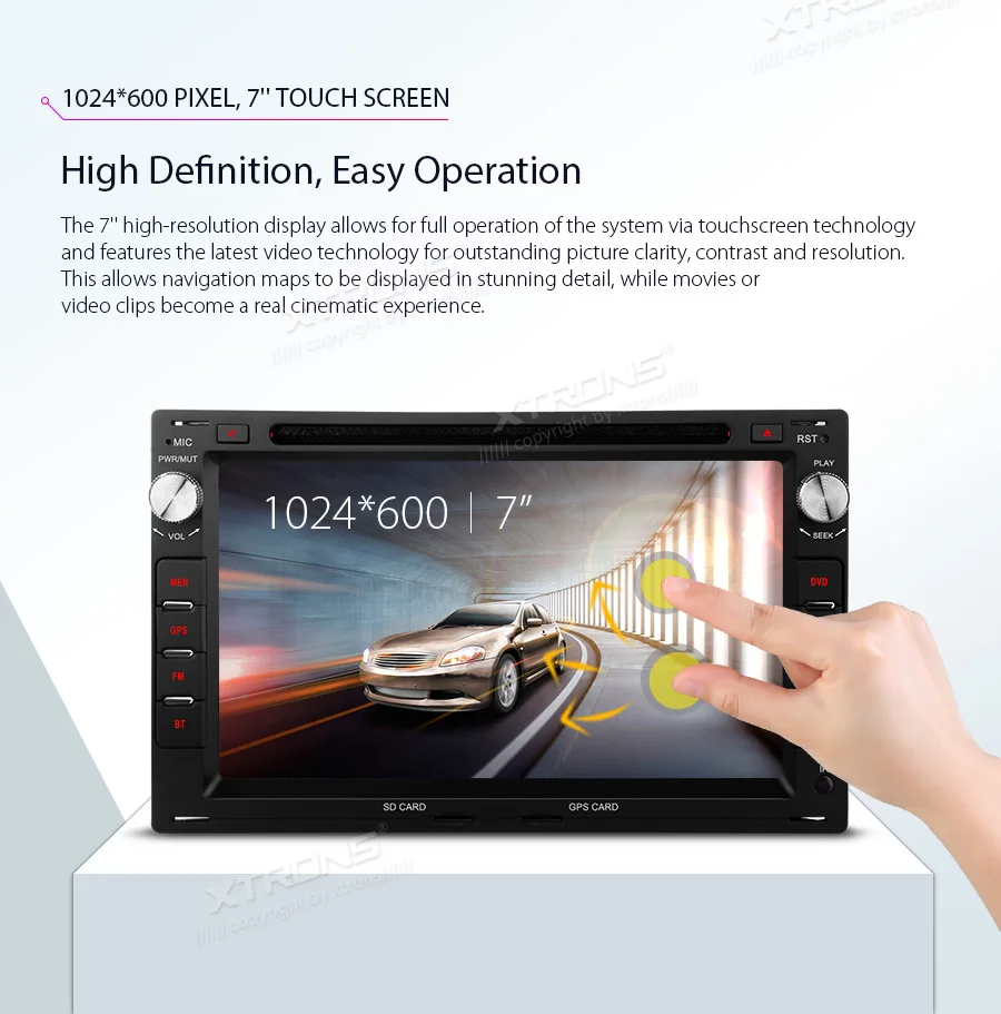 Cheap XTRONS 7"Android 8.1 Octa Core GPS Car Stereo DVD Player for VW Volkswagen CITI CHICO SHARAN LUPO Transporter For SKODA for SEAT 8