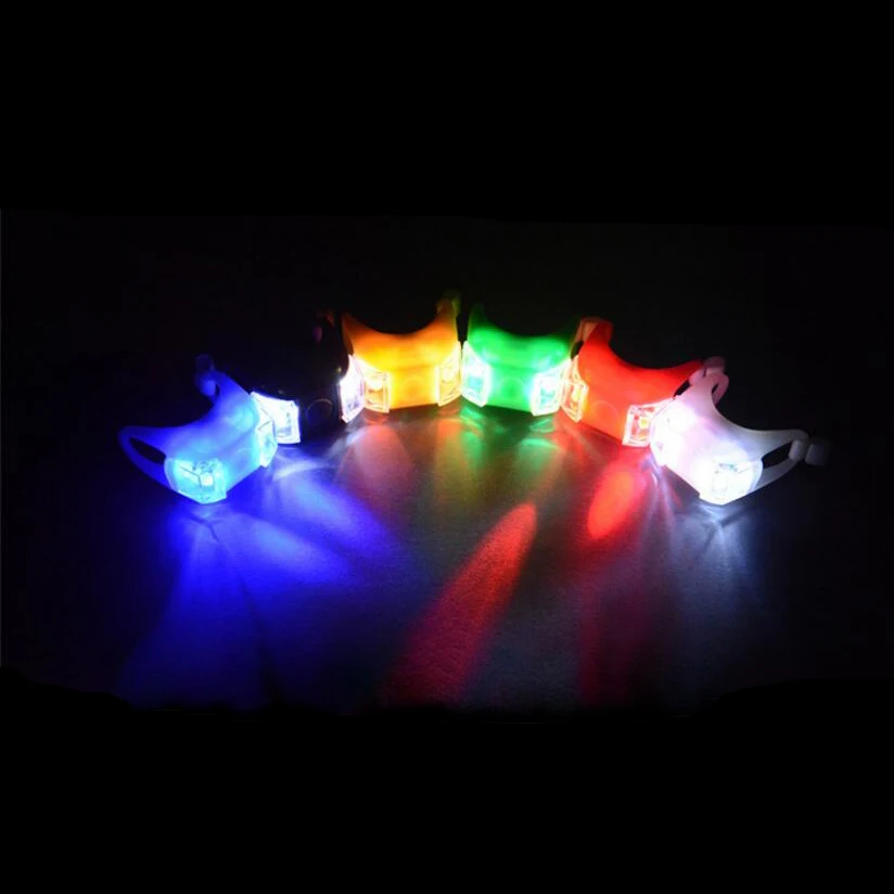 Discount LED Waterproof Bike Bicycle Cycling Front Rear Tail Helmet Red Flash Lights Safety Warning Lamp Safety Caution Light Accessories 4