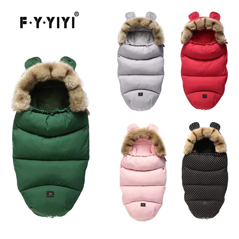 2019Winter Autumn Baby Sleeping Bag Envelope Warm Stroller Sleepsacks Robe Infant wheelchair Waterproof Footmuff Newborn-36month