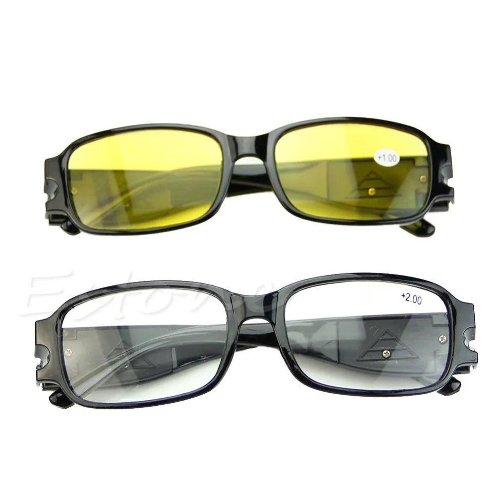 

New Multi Strength Night Vision Reading Presbyopia Diopter Eyeglass Glasses LED