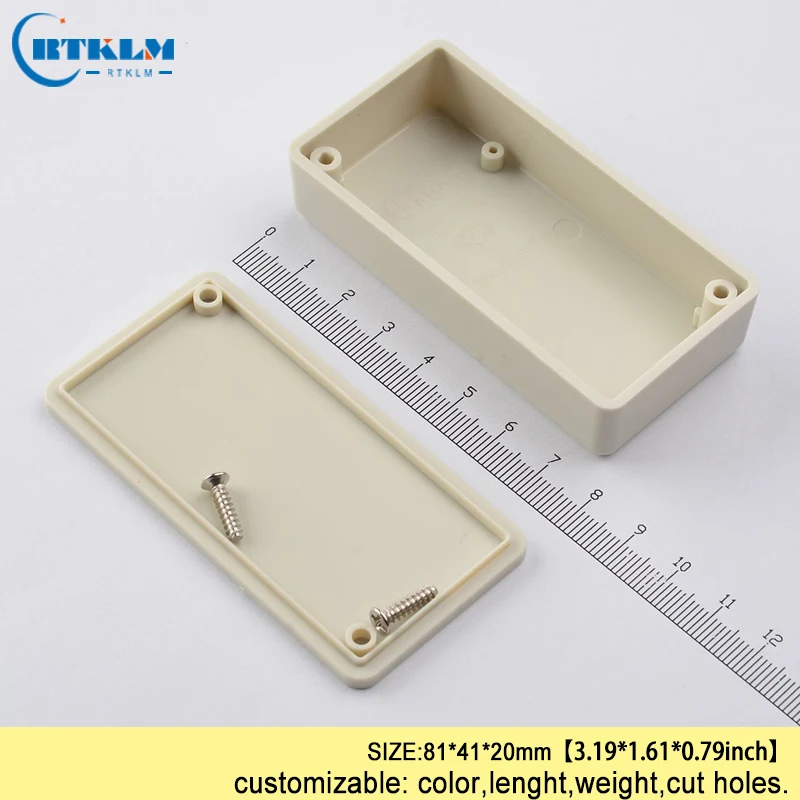 ABS junction box IP54 plastic project case plastic enclosure for wire connectors box diy design small electric box 81*41*20mm