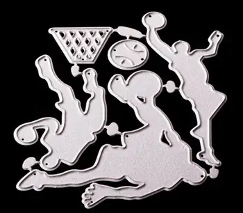 

basketball player and basketball metal dies cutting for Scrapbooking diy paper craft card album punch stencil art cutter