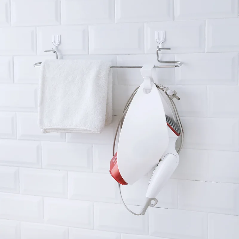 Bathroom Hair Dryer Storage Rack Shower Room Plastic Durable Bathroom Hair Dryer Storage Rack Shower Room Plastic Durable