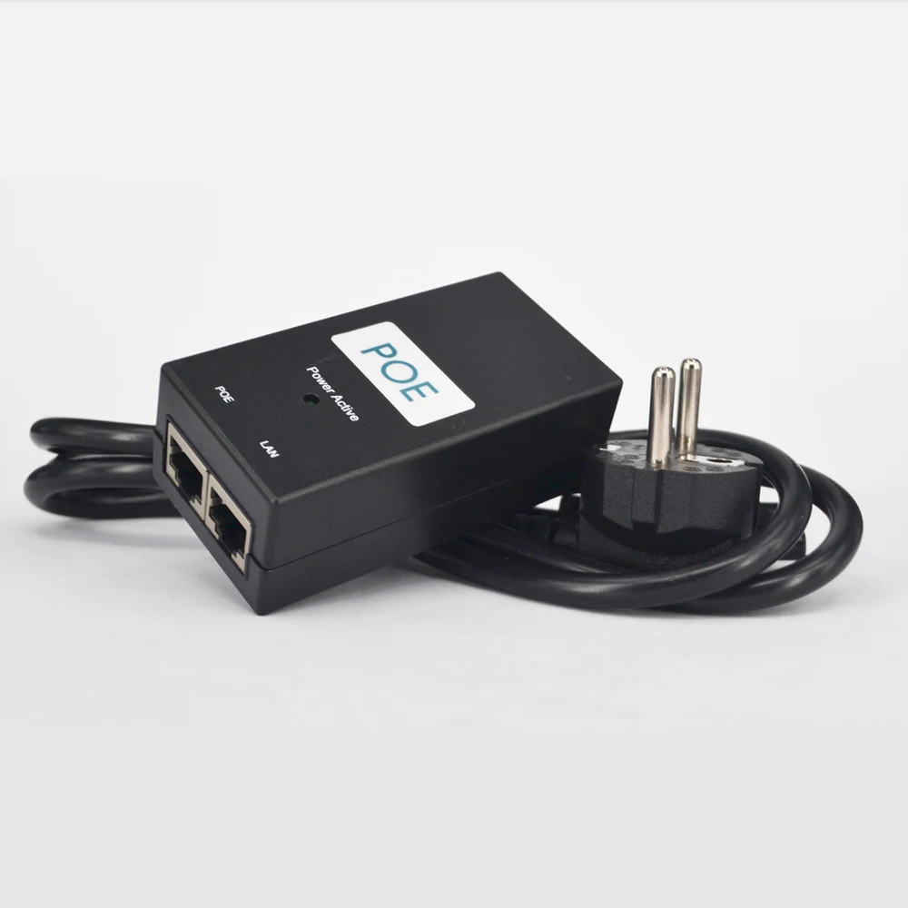 CTVMAN Desktop POE Injector Power Adapter 48V 0.5A 10100Mbps with EUUS Plug Cable02
