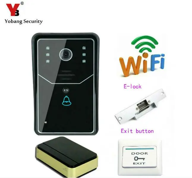 

Yobang Security WiFi Doorbell With Camera Monitor Alarm Intelligent Video Intercom Door Bell APP Control for Smartphone Tablet