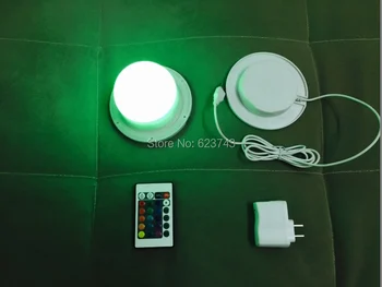 

Bulb Lite LED under table light Diameter 120mm 4.7inch wireless rechargeable RGB LED lighting system Driver Waterproof