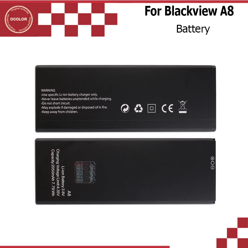 Ocolor для Blackview A8 батарея 2050 mAh запасная смартфон Bateria в наличии|battery for|battery