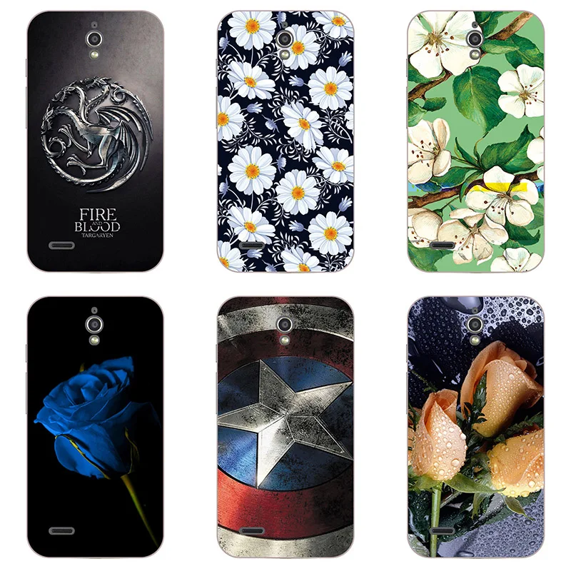 

hard plastic Phone Cases For Huawei Ascend G610 hard plastic Material Phone Case Back Cover Coque Print painting Flower style