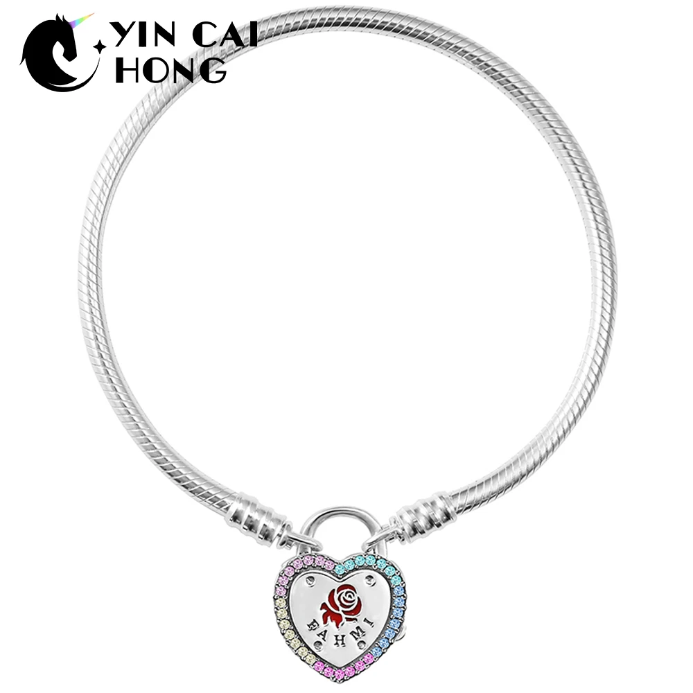 

YCH NEW Original Design 100% 925 Sterling Silver Original Genuine 1:1 Charm Bracelet Temperament DIY Beaded Women Jewelry