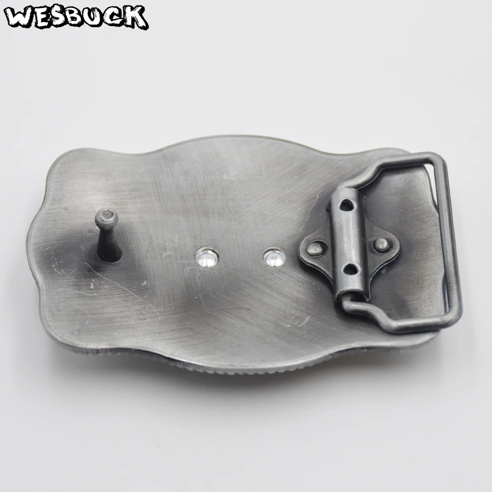 WesBuck العلامة التجارية الذهب الحصان سباق حزام الابازيم للرجال النساء أبازيم