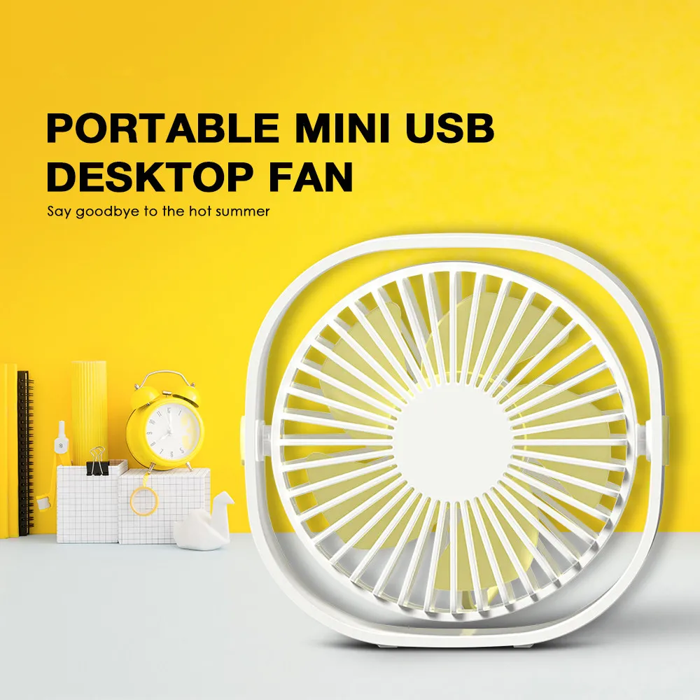 

3 Gears Speed 360 Degree Free Rotation Portable Mini USB Ultra-Quiet Desk Cooling Fan Cooler For PC Laptop Notebook for Home