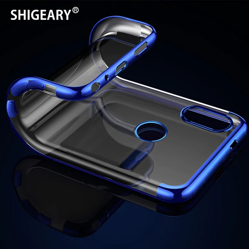 

Shigeary Case sFor Xiaomi Redmi 6 Cover Soft Transparent TPU plated Coque Shinning Back Phone Cases For Xiomi Redmi 6A 6 Pro