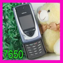 Nokia 7650 мобильный телефон разблокированный GSM камера Bluetooth смартфон синий и один год гарантии
