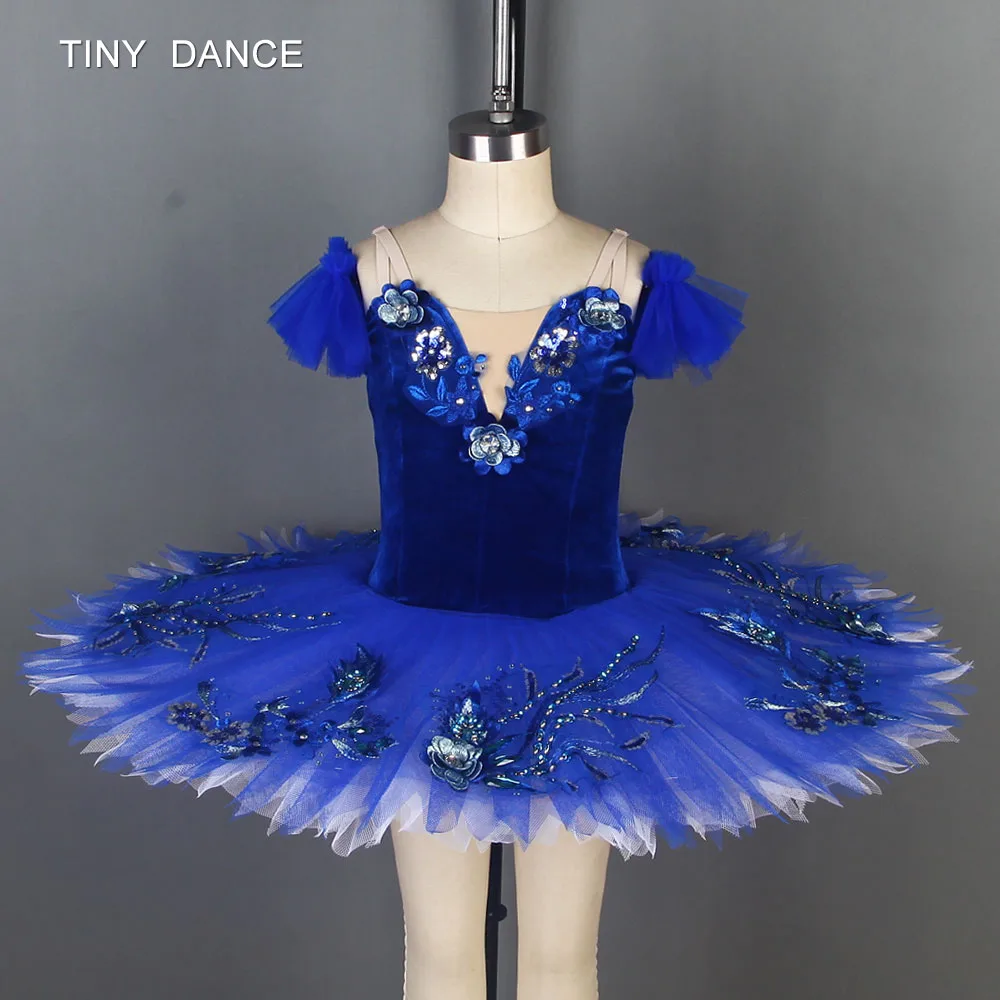 

Blue Bird Ballet Pancake Tutu for Girls Stage Performance or Competition Ballerina Dress Pre-Professional Ballet Tutus BLL092