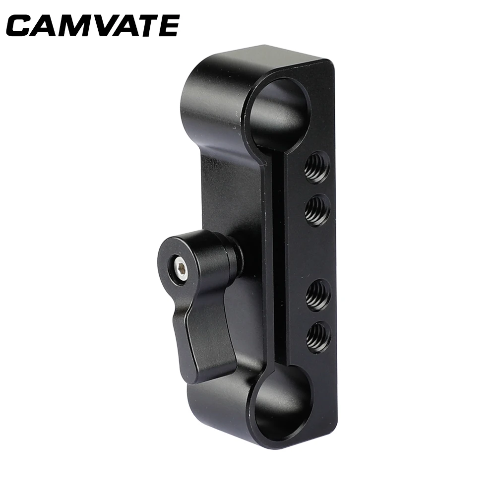 CAMVATE 15 мм двойной стержень зажим адаптер с 1/4 &quot 20 &amp M4 резьбы C2099|Аксессуары для