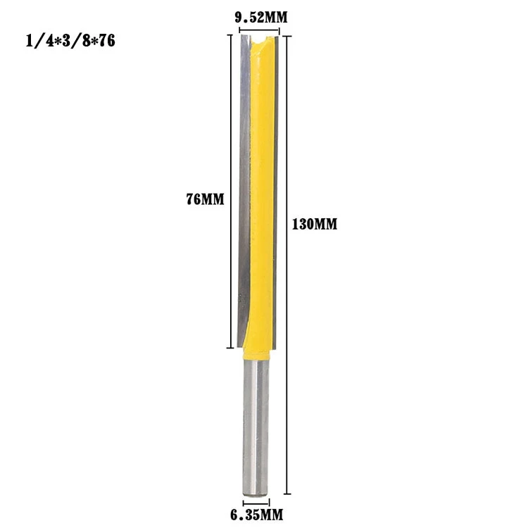 

Free shipping 1Pcs 1/4" Shank Long Cleaning Bottom Router Bit Cutter CNC Woodworking Clean Bits