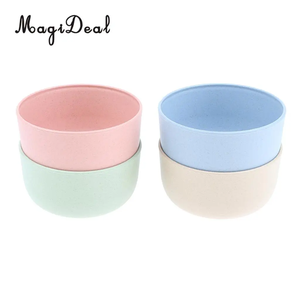 MagiDeal 4pcs Outdoor Camping Picnic Bowl Anti Scald Tableware Assorted Color Dish