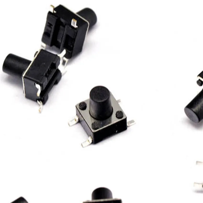 10PCS 6x6x6.0mm 4 Pin SMT SMD Momentary Tactile Tact Push Button Switch