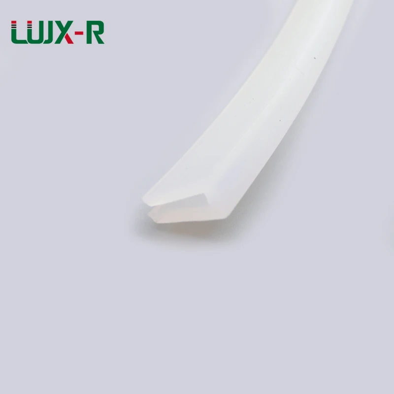 LUJX-R силиконовая уплотнительная полоса U тип бар VMQ уплотнительная прокладка для 0,5 мм-6 мм безрамочный Стеклянный Душ дверь окно u-образная полоса
