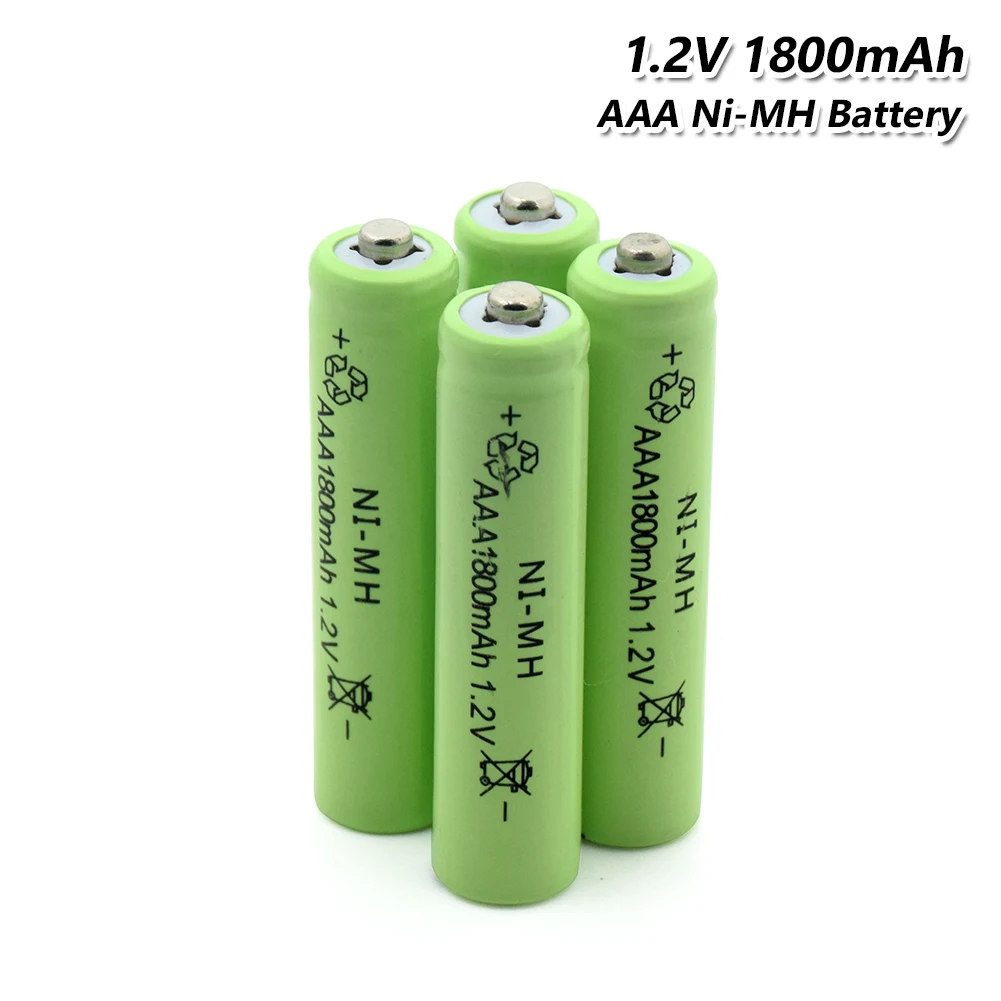 Замена литий-ионных литиевых батарей MP3 часы фонарик ni-mh AAA батарея 1,2 V 1800mAh аккумуляторная батарея