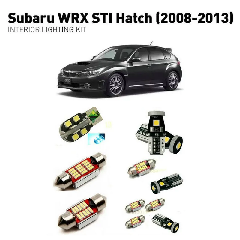 Светодиодные лампы для салона Subaru WRX STI Hatch 2008-2013 6 шт. светодиодные автомобилей