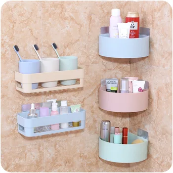 

Magic Stick Shelf Kitchen Bathroom Toilet Rack Drain Storage Rack Toothpaste Toothbrush Double Sucker Storage Rack Easy Install