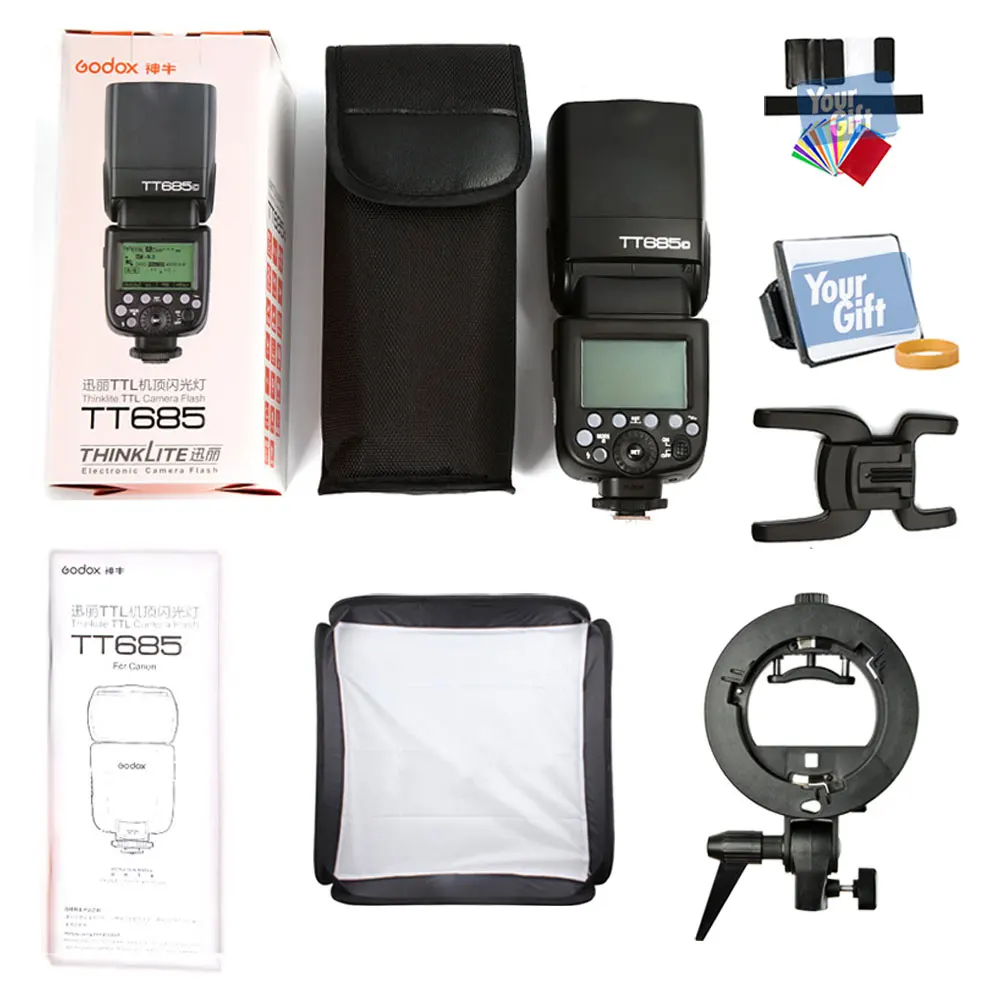 Godox Camera Flash TT685+S-Type bracket Kit For Fuji (3)