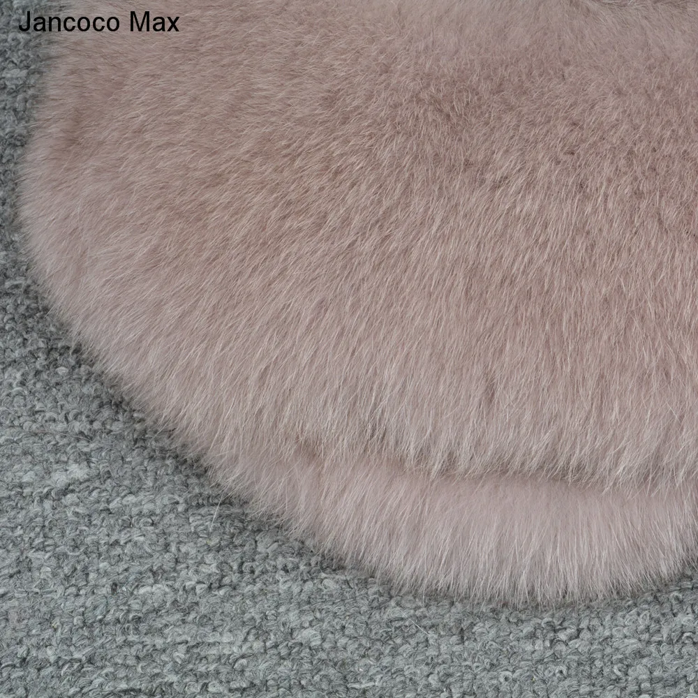 Jancoco Max Новая женская меховая жилетка зимняя теплая жилетка из натурального Лисьего меха Модный стильный высококачественный жилет S7207