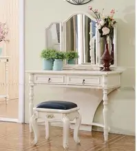 Dresser. Solid wood multi-function makeup stage. Folding table to restore ancient ways makeup