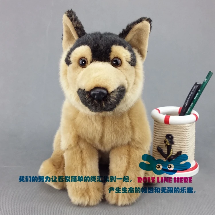 

2019 German Shepherd dog Simulation plush toy dog stuffed dolls kids personalized gift christmas