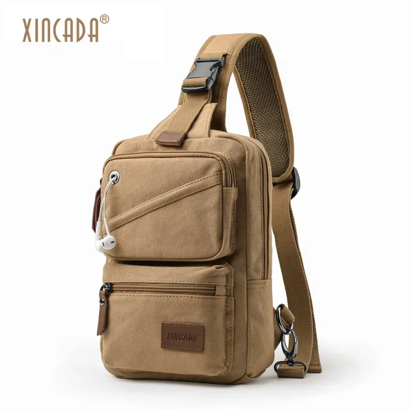 XINCADA Винтаж Ретро Стиль Crossbody Креста тела слинг сумка маленькая человек кошелек плечо сумка груди для Для мужчин Murse