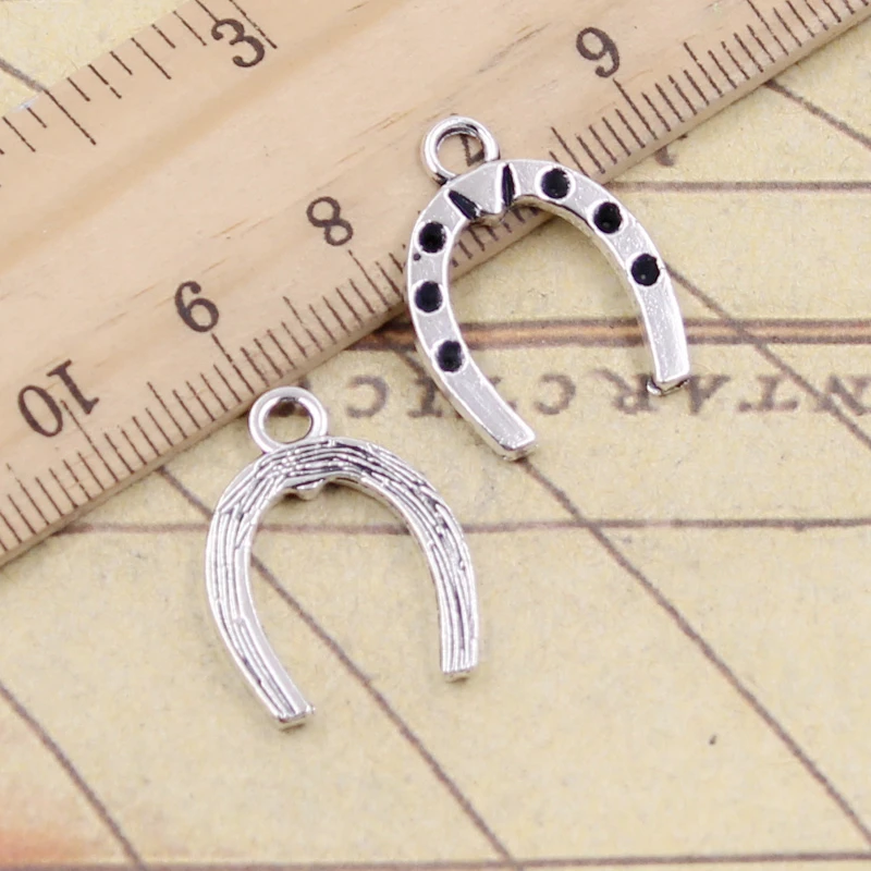 20pcs Charms Lucky Horseshoe Horse 21x16mm Tibetan Silver Color Pendants Antique Jewelry Making DIY Handmade Craft | Украшения и