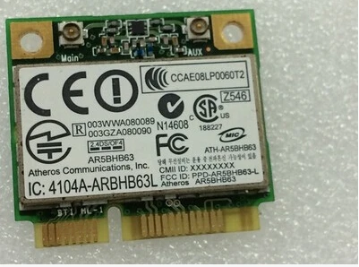 Устройство док станция Qualcomm Atheros AR5007EG AR2425 AR5BHB63 Половина Mini PCI e плата Wireless WLAN Card|wlan