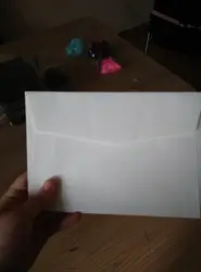 10 шт./лот белый конверт для свадебного приглашения карты