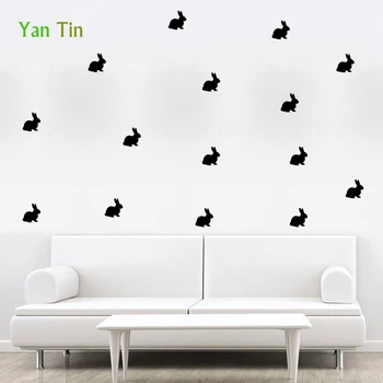 

15pcs Cartoon Little Rabbit Wall Sticker For Children Room Home Decor Waterproof Wall Decals Baby Nursery Vinyl Art Mural Poster