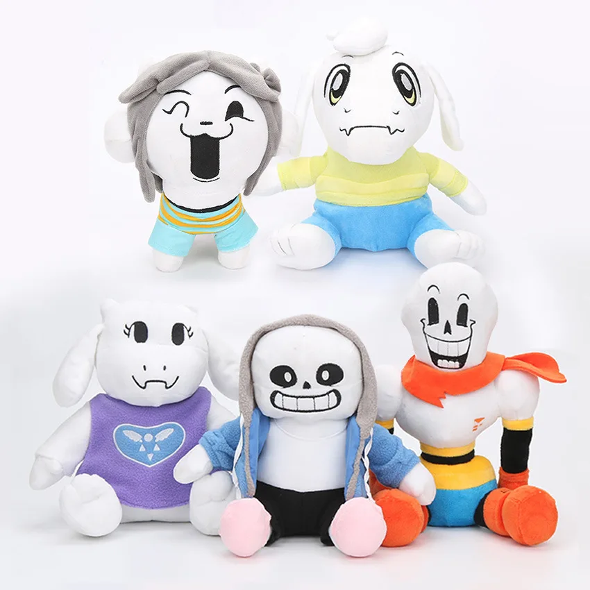 Undertale Sans Plush Stuffed Doll 10'' Hugger Cushion Cosplay Doll Gifts Toy New 