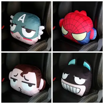 

1pc 48cm hero Captain America spiderman Iron Man The hulk plush cushion vehicle-mounted waist pillow stuffed toy gift