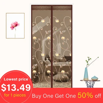 

Hands-free Magnetic Mosquito Net Door Net Anti Fly Insect Mosquito Door Screen Anti-Mosquito Curtain Mesh For Door Adhesive Wire