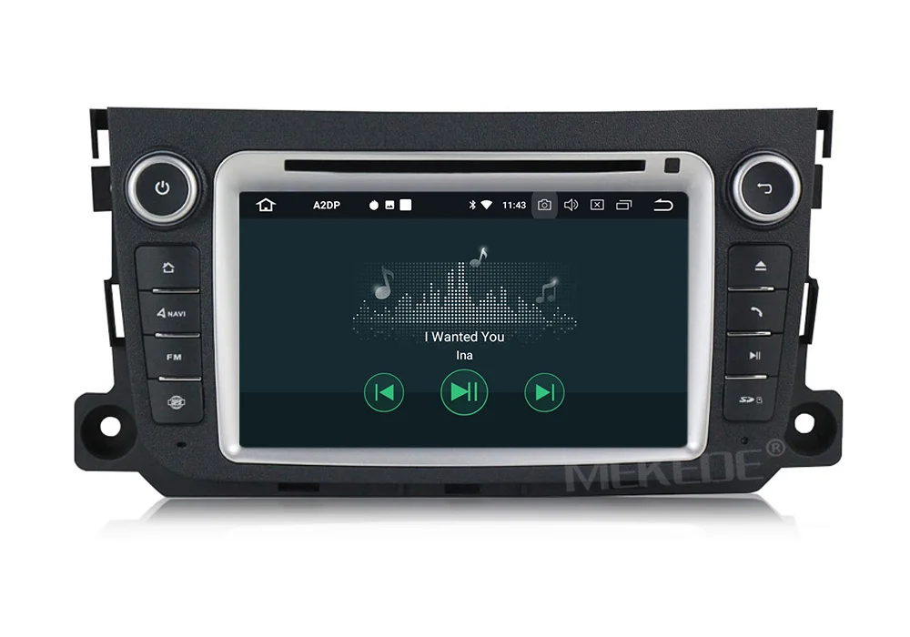 Best PX5 Android 8.0 Car Multimedia DVD GPS player for Benz Smart Fortwo 2011 2012  with 4G RAM 32G ROM WIFI BT radio  free shipping 28