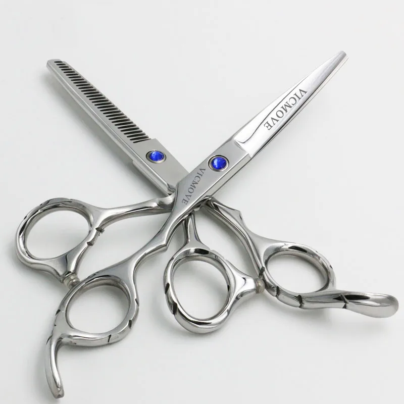 6 Japan 440c Steel Hairdressing Scissors Cutting Shears Thinning