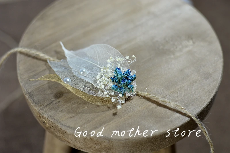 pure handmade flower baby headband photography prop fashion lovely  beautiful dried flower headwear  girl  photography shooting