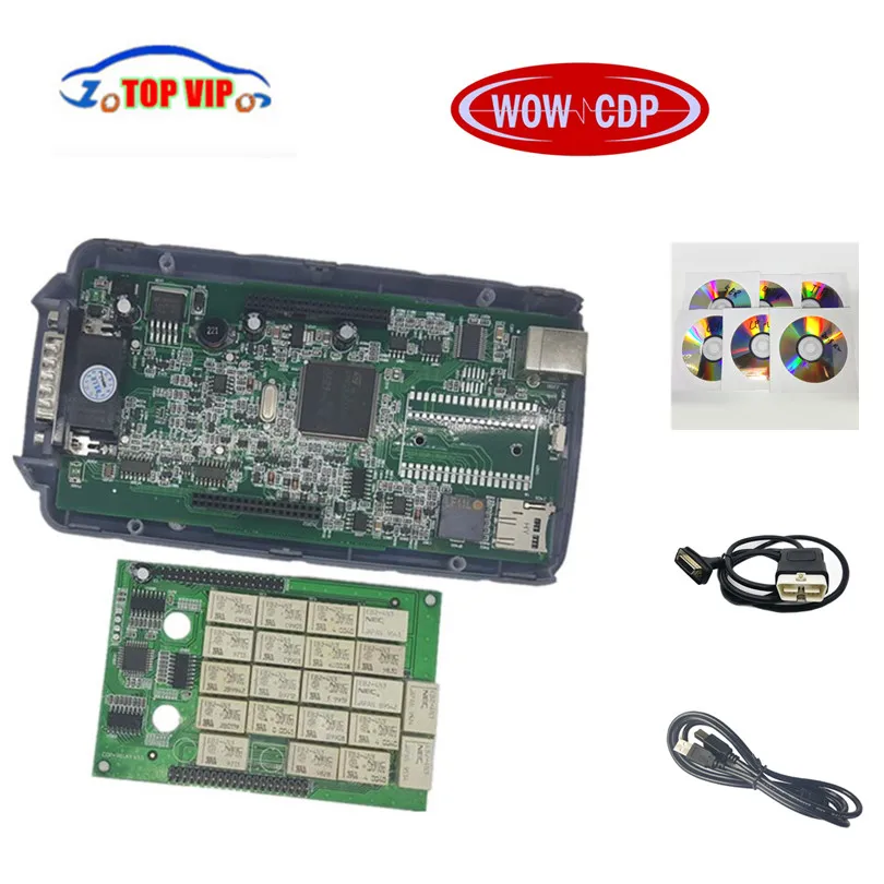

A++ quality CDP R5.008 with keygen Gift ! 2016.00 TCS CDP wtih green PCB board VD TCS CDP pro Plus for Car/Truck Free Shipping